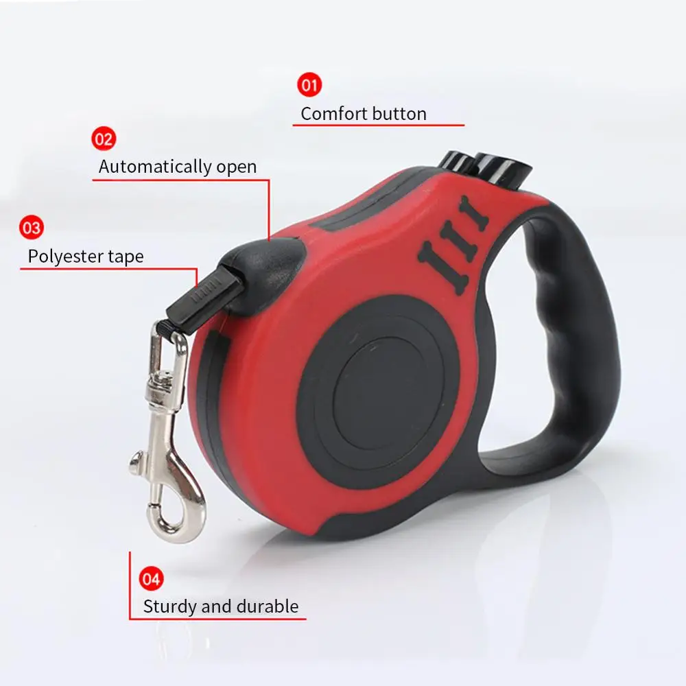 Прочный поводок для собак автоматический Выдвижной Нейлоновый Поводок