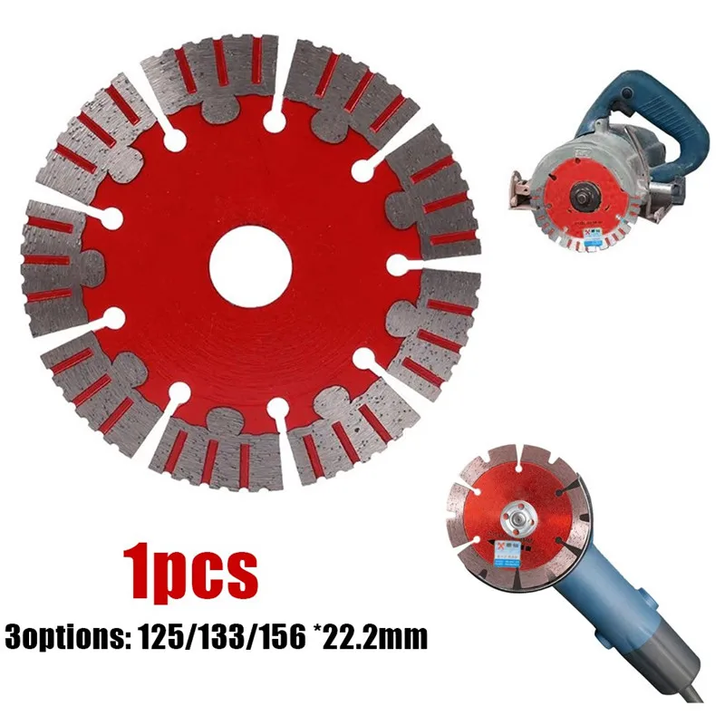 125mm/133mm/156mm Diamond Saw Blade Red Circular Dry Cutting Disc For Marble Granite Quartz Stone Concrete Cutters