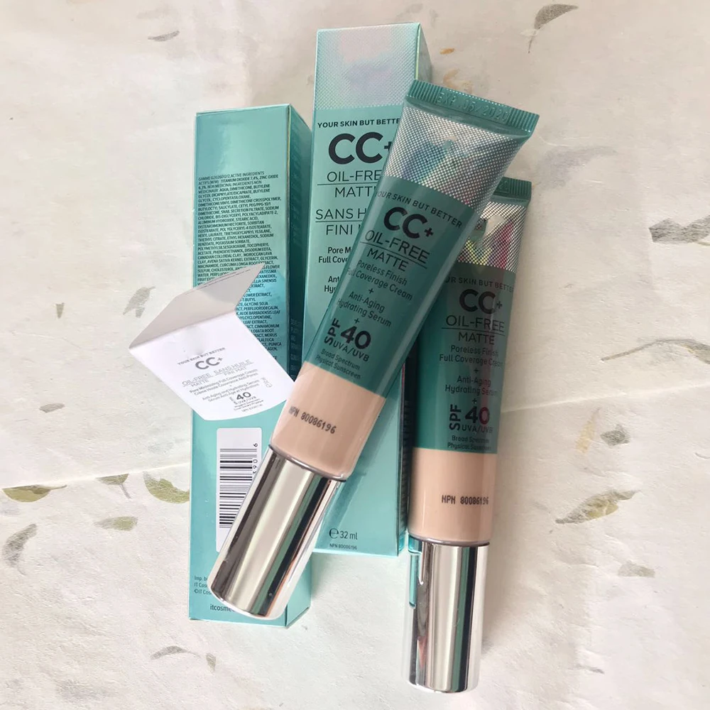 

New Concealer Cream Matter Oil Control Makeup Base Full Coverage Foundation Dark Circle Skin Brighten CC Cream Cosmetics 32ml