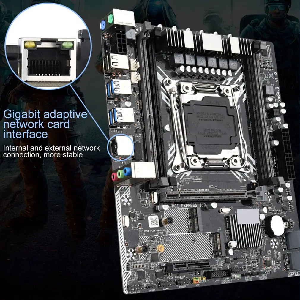 Verkaufen X99M-G Desktop-Computer Motherboard DDR4 Speicher LGA 2011-3 V3/V4 Unterstützung M.2 Wifi SATA PCIE 16X 8X Interface