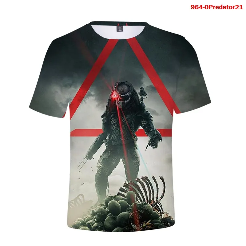 

Men 3d T Shirts Horror Movies Predator Print Summer New Tshirt Casaul Oversized Short Sleeve Women Predator Cool Streetwear Tops