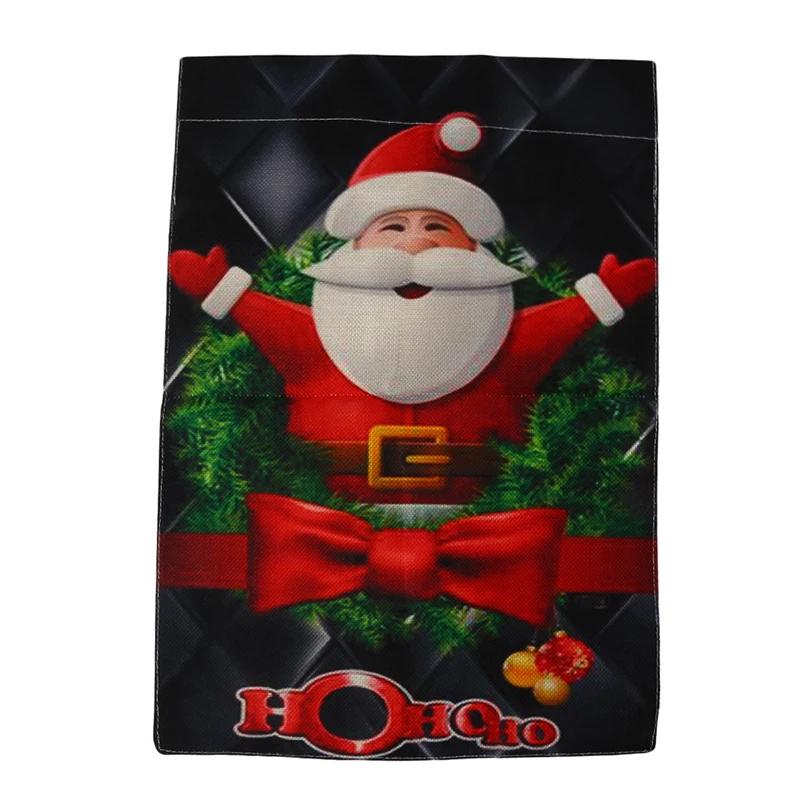 Рождественская зимняя Снежинка Садовый флаг Санта Клауса снеговик домашний