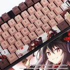 Genshin Impact HU TAO PBT колпачки для клавиш двухмерная анимация сублимационная шоколадная тема механическая клавиатура DIY MX колпачок для клавиш