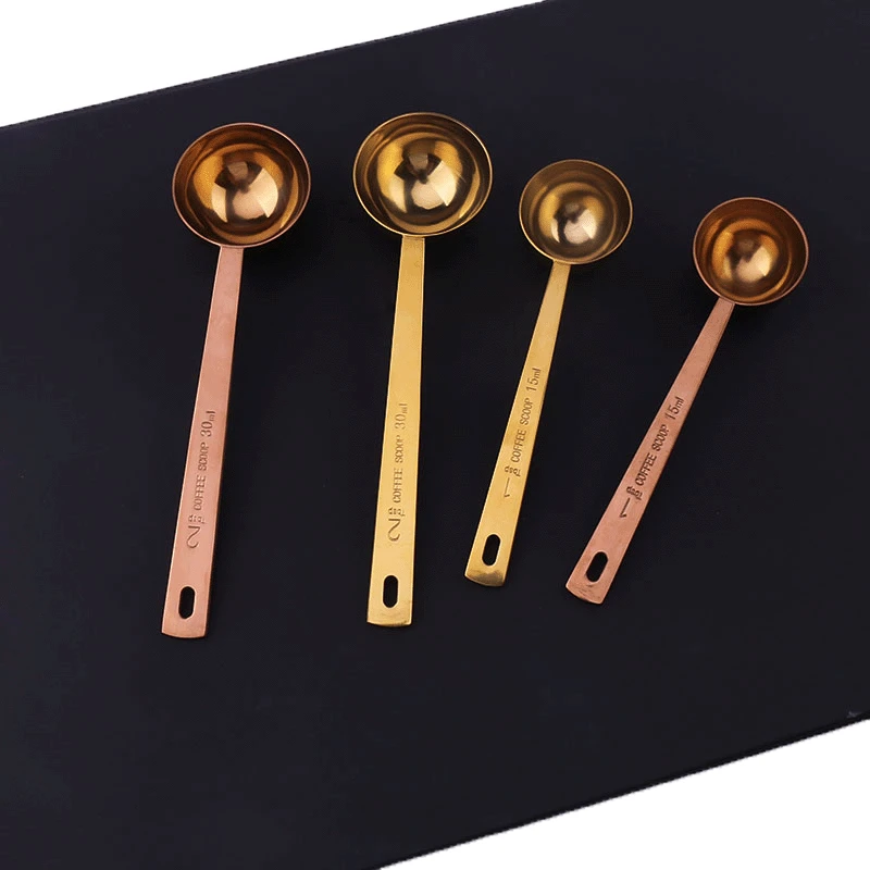 

1PC coffee measuring spoon 15ml 30ml stainless steel milk powder long handle fructose tea spoon baking tools kitchen supplies