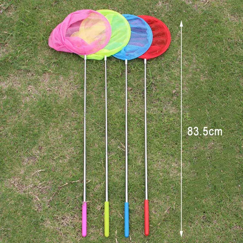 

3pcs Butterfly Net Telescopic Extendable For Catching Bugs Insect Small Fish Children Kids Portable Anti-slip Handle Ferramentas