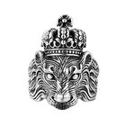 Властная Корона кольцо льва рэп тренд рок вечерние мужское кольцо ювелирные изделия подарок