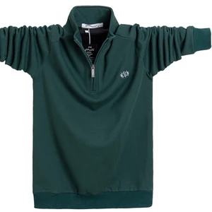 Зимняя рубашка-поло с длинным рукавом плюс бархатная очень большого размера 6XL Толстая рубашка-поло на молнии 5XL