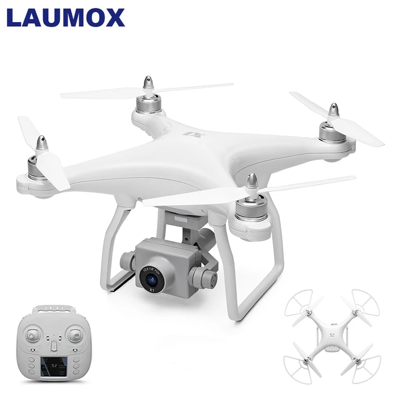 LAUMOX X1 gps Дрон 1080P HD Камера 5G Wi Fi FPV RC Квадрокоптер вертолет 2 осевой бесщеточный