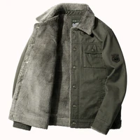 2021 6xl 5xl winter men jacket cotton padded jacket velvet thick cotton casual loose large size velvet lapel keep warm jacket