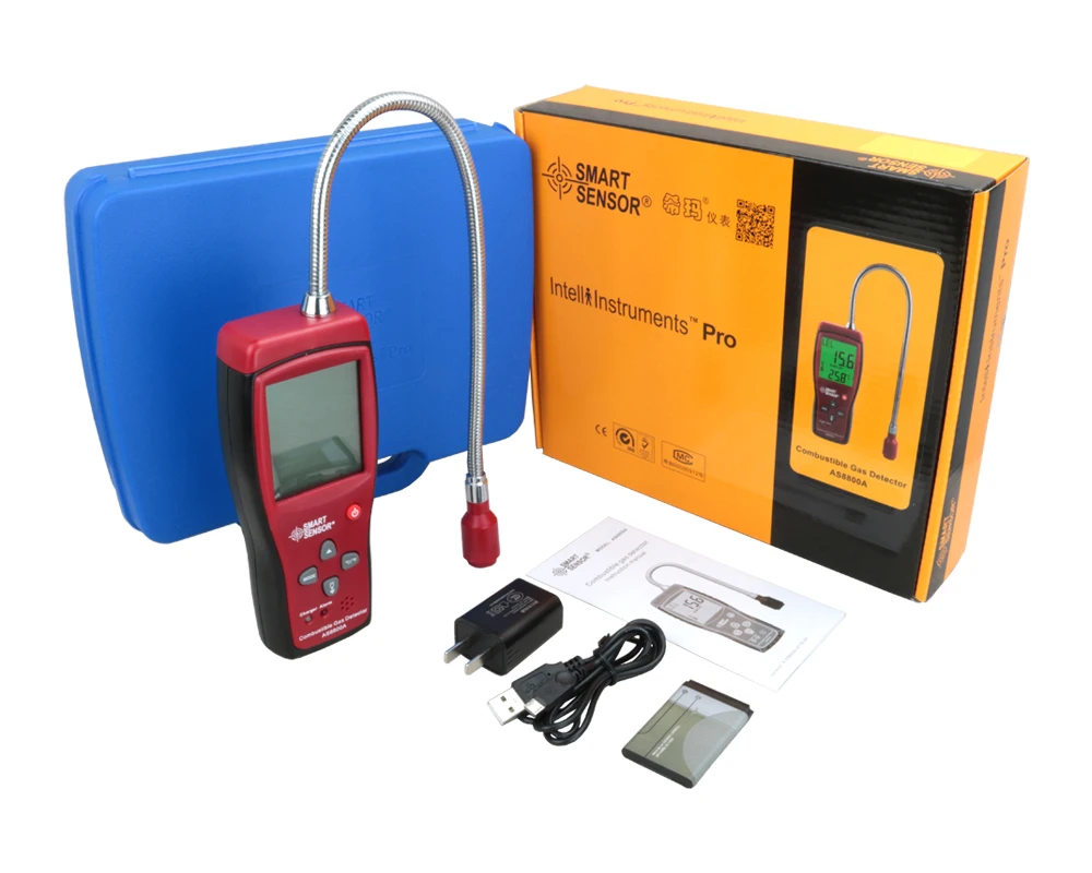 

Portable Combustible Natural Gas LPG Artificial Coal Gas Leak Detector Price