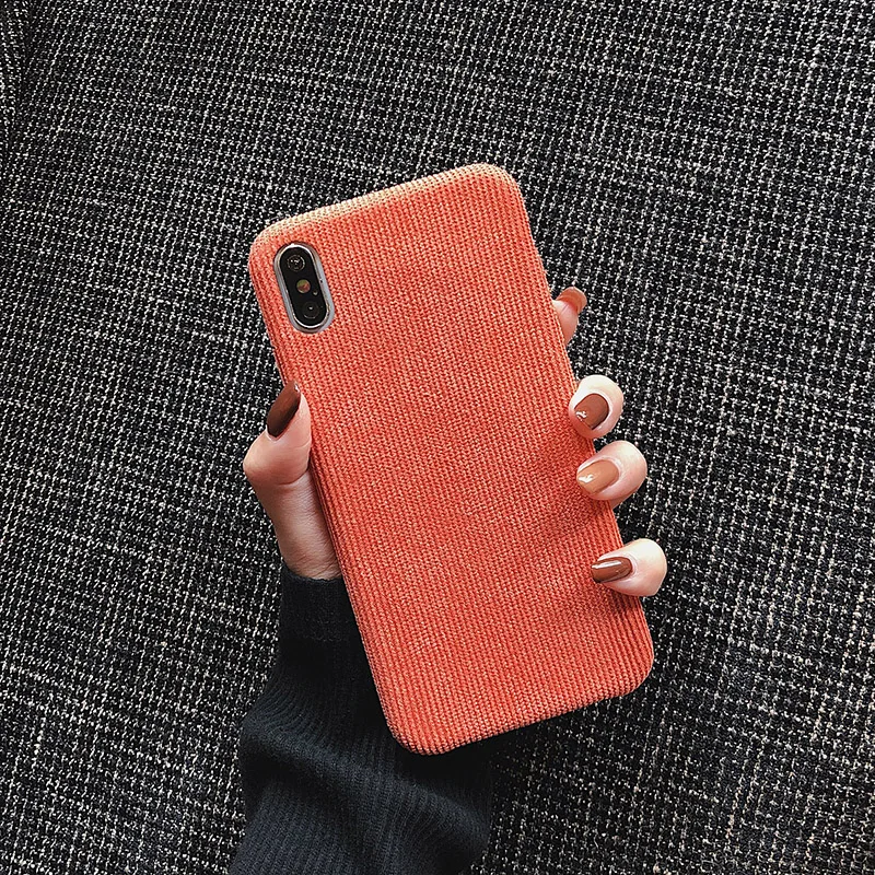 Модный зимний теплый пушистый чехол для телефона s для iphone 11 Pro Max, мягкий чехол для iphone 6 6S 7 8 Plus X XR XS MAX, тканевый плюшевый чехол