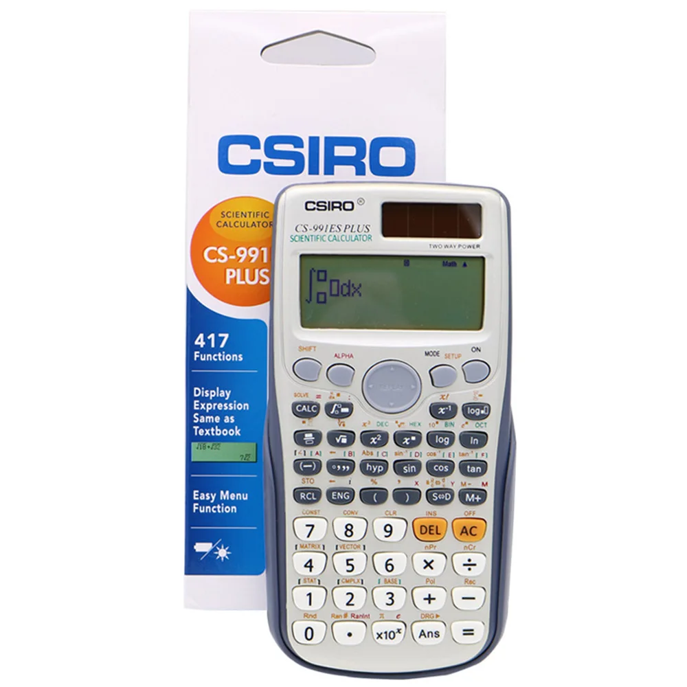 Совершенно FX-991ES-PLUS научный калькулятор функция для школьного офиса два способа питания студенческий калькулятор