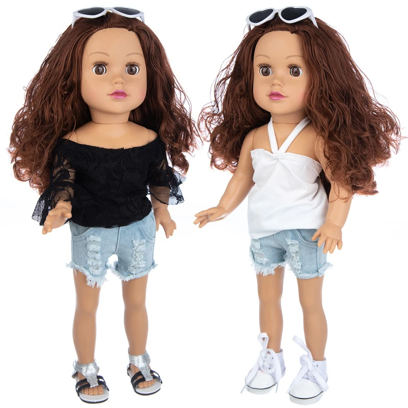 

45cm 18inch Fashion Doll Kids Toys Vinyl Pretend Toys Companion Appease Doll Christmas Birthday Gift