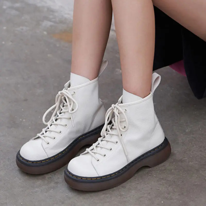 

Natascha Boots For Women Ladies Leather Ankle Boots Shoes Winter Fur Lining Boots Female Motorcycle Shoes Women