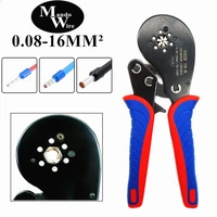 new ferrule crimping tool self adjustable ratchet hexagonal sawtooth pliers 0 08 16%c2%b2mm and 1200pcsbox wire terminals kit 16 6