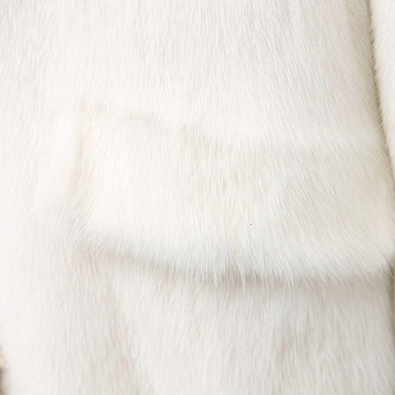 Шуба из натурального меха норки короткая цельный мех 2019 женская верхняя одежда