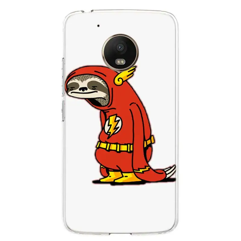 sloth cute animals phone case for motorola moto g9 power g8 g7 play g6 plus g5 g30 one fusion vision action e6 e5 cover shell free global shipping