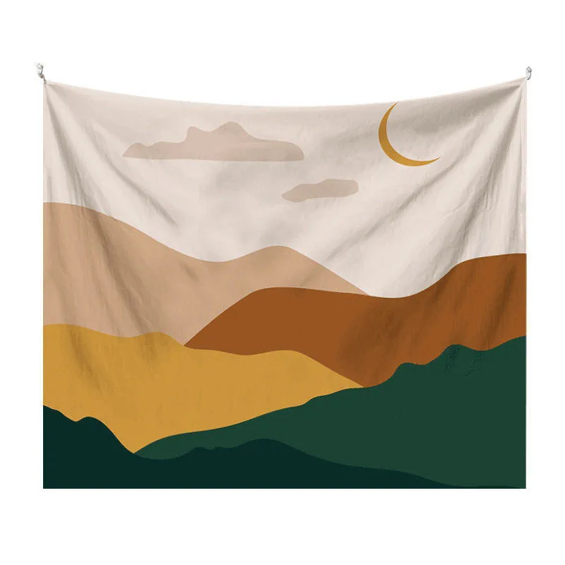 

Nordic Wall Cloth Decorative Tapestry Beach Towel Printed Blanket Aesthetic Room Decor Macrame Wall Hanging Supplies Tapiz