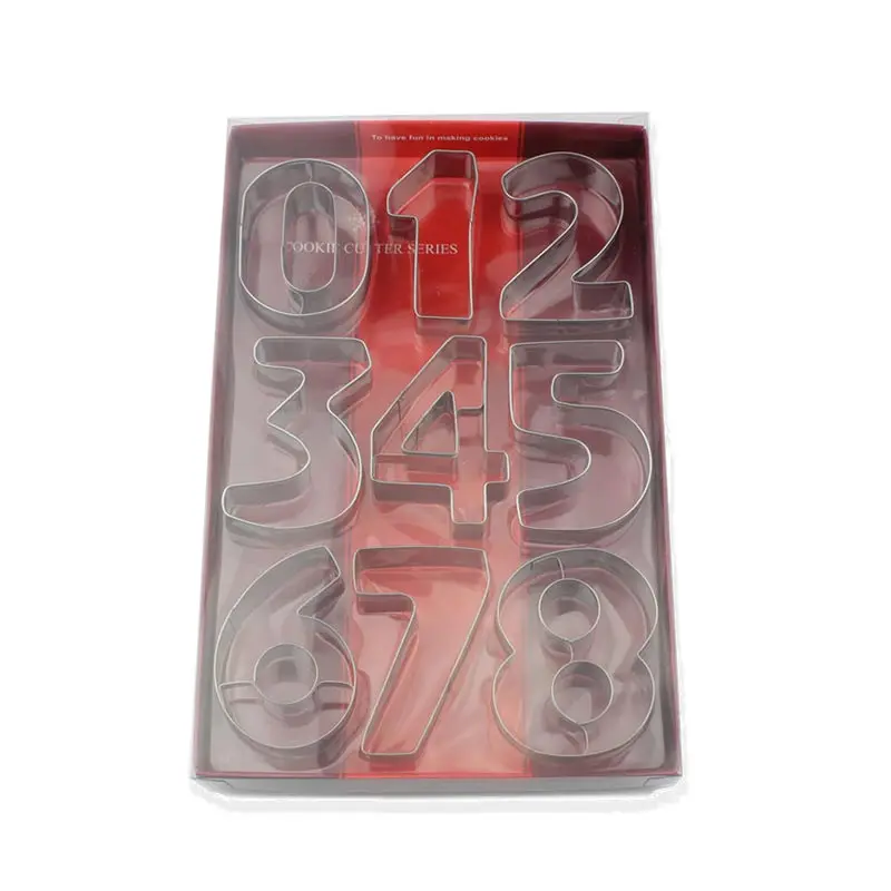 Большие формы для печенья с цифрами набор рождественского штамп кондитерских
