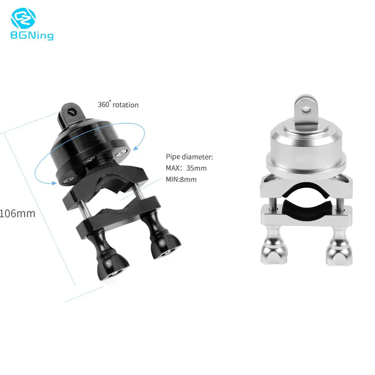 Шлем с поворотным креплением на 360 градусов для самосъемного кронштейна 22 32 мм GOPRO