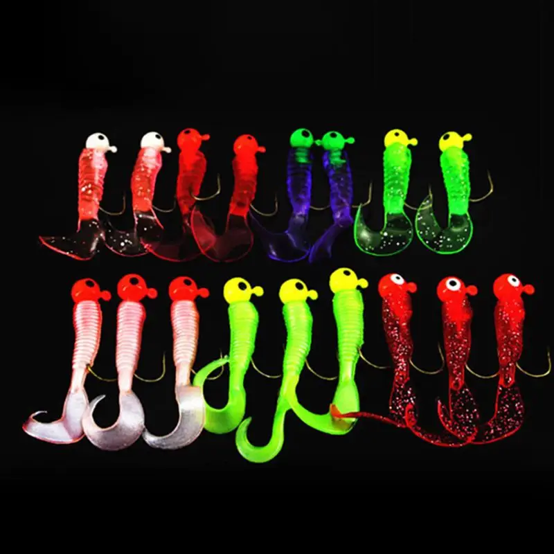 17 шт. рыболовные приманки свинцовые Джиги Крючки для головы искусственная