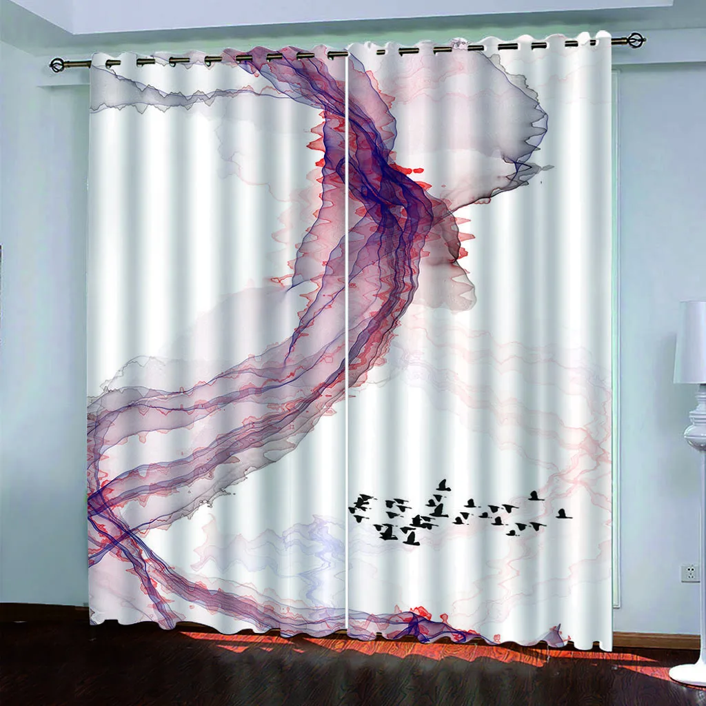 Затемняющие оконные шторы на заказ геометрические абстрактные мраморные