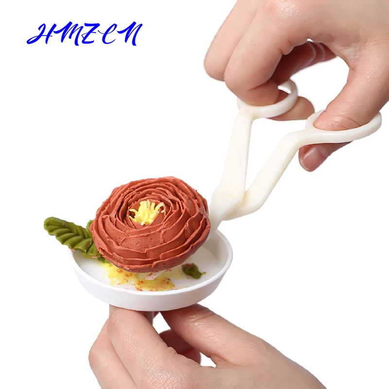 

4/5pcs/set Piping Flower Scissors Nail Safety Rose Decor Lifter Fondant Cake Decorating Tray Cream Transfer Baking Pastry Tools
