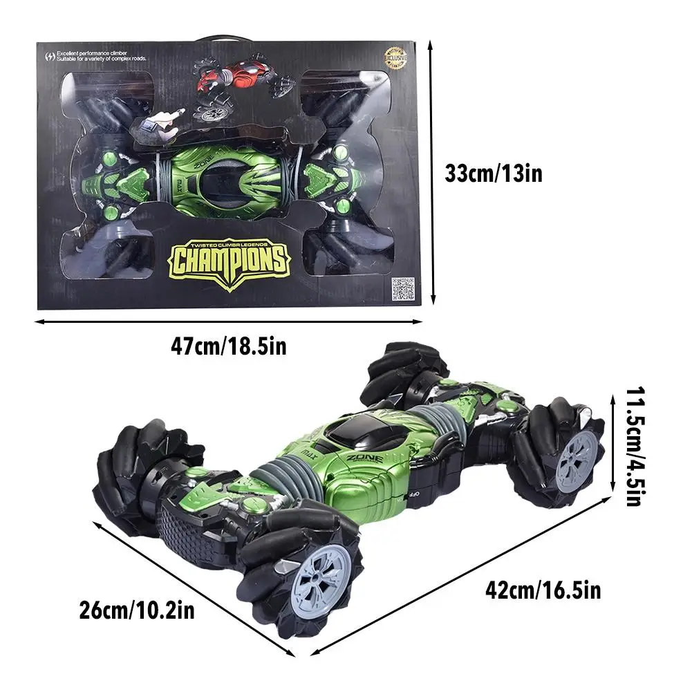 

Remote Control Car Rechargeable Gesture Sensing Side Driving Twisting Drift Stunt Car Off-road Vehicle With Watch Toys For Kids