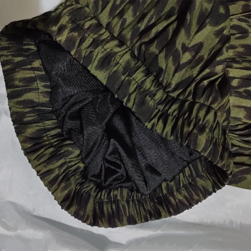 2020 размера плюс юбки весна лето Высокая талия сексуальный леопардовый принт