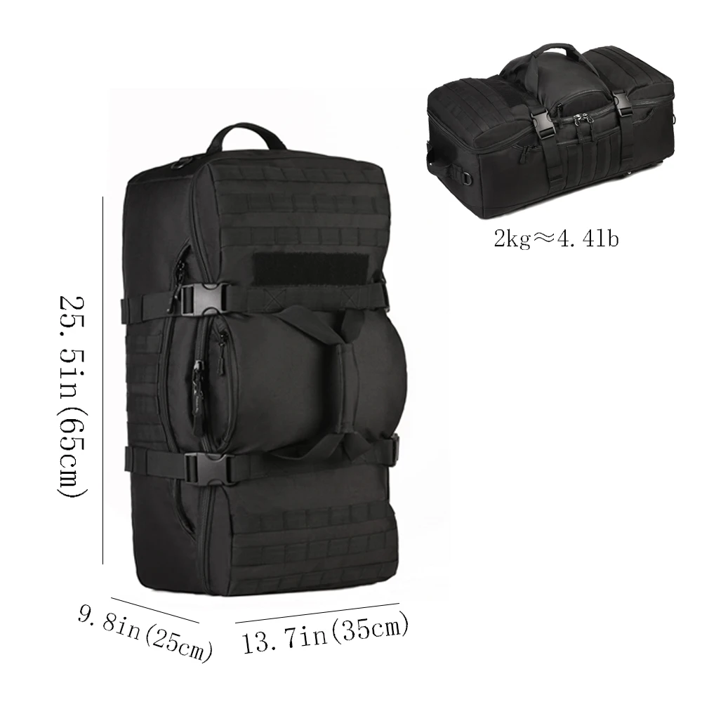 60L Военная тактика рюкзак большой мешок многофункциональный Ёмкость камуфляжной