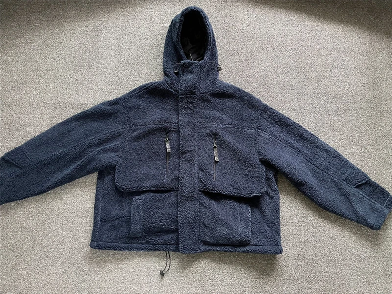 

Мужская бархатная куртка MARTINE с капюшоном, 1:1, Высококачественная однотонная куртка из овечьей шерсти MARTINE ROSE, верхняя одежда на молнии с зав...