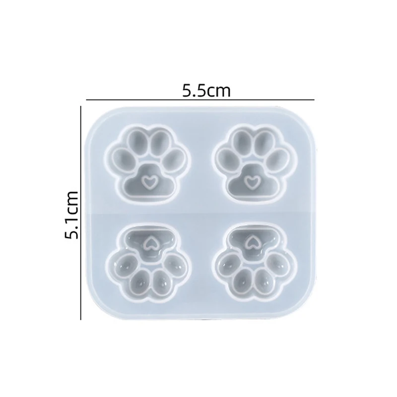 Cat Footprint Feet Creative Resin Mould Dog Tag Label Molds Handmade Diy Jewelry Making Silicone Mold For Key Chain Decoration | Украшения