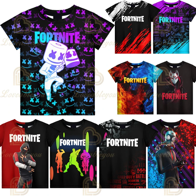 

xxs - 4xl New 3D Printed T-shirt Men's Women's Tshirt Style Game Figure Pattern T Shirt Children's Birthday Gifts