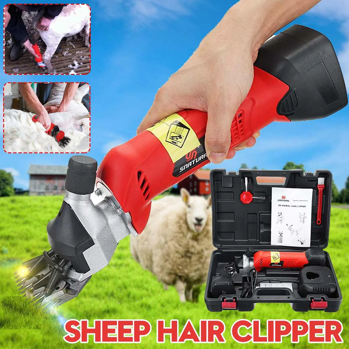 

13 teeth Electric Sheep Shearing Cutter 2500r/min Scissor Goat Wool Shaving Adjustment Pet Animal Shearing Supplies Farm Home