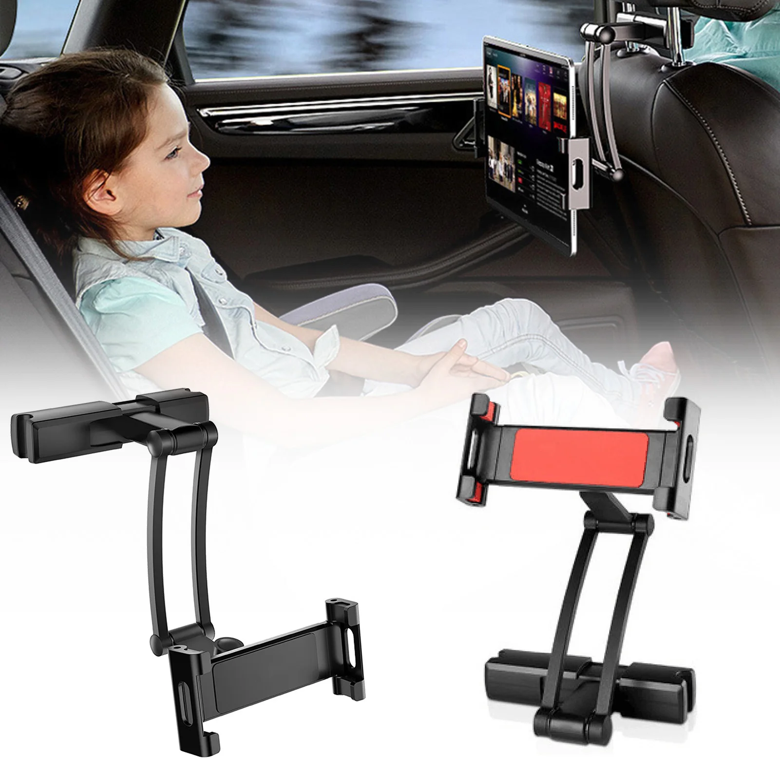 

Car Back Seat Headrest Holder For Pad Car Pillow Mobile Phone Holder Tablet Stand Back Seat Headrest Mount Bracket Holder