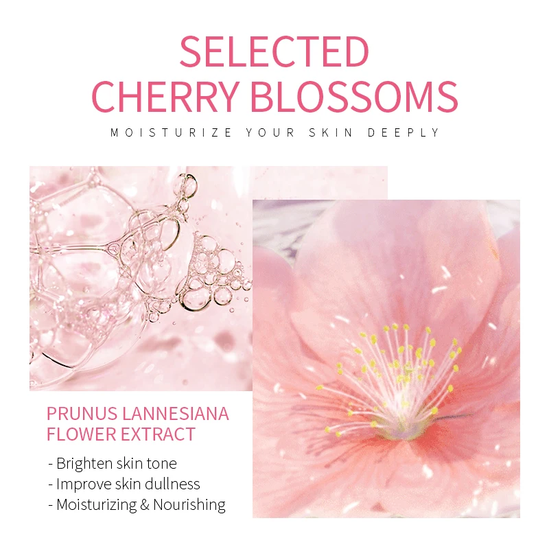 Очищающее средство для лица Sakura из пены очищающее жирной кожи осветляющее ухода