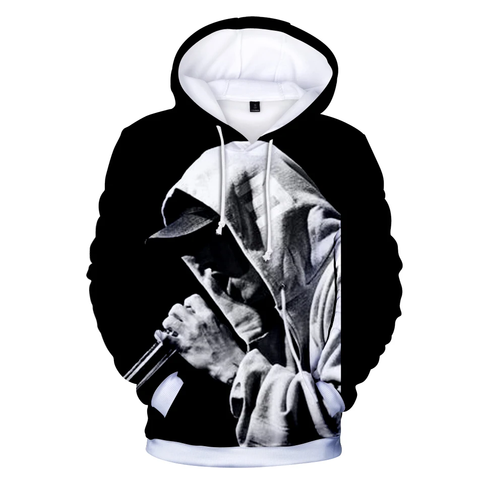 

Hot Rapper EMINEM 3D Hoodies Men/women Autumn Fashion Hoody Hip Hop Sweatshirts 3D Print EMINEM Men's Hoodie