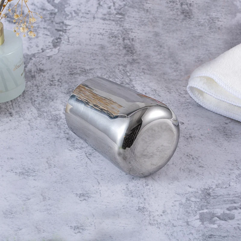 Металлический стакан держатель для кистей макияжа вина зубных щеток столешница