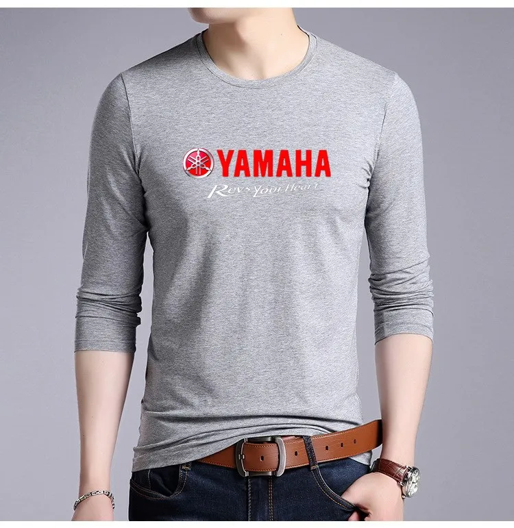 Мужская футболка Повседневная мужская модная фирменная yamaha revs your heart prints
