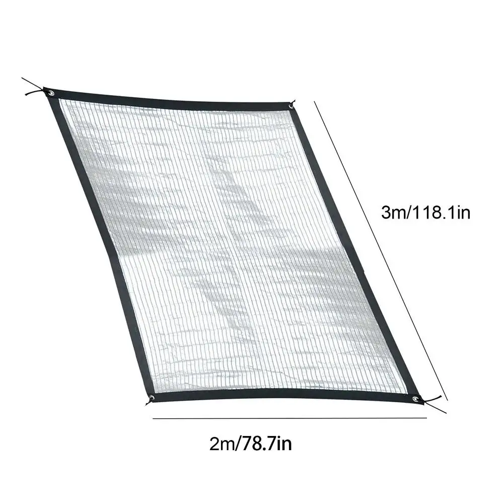 

Sunshade Net Garden Awnings NEW Aluminum Foil Sun Shade Net Reflective Sun Shelter Sunshade Sails Outdoor Sun Sailing 75%