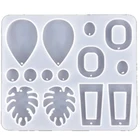 Форма для смолы и сережек сделай сам, силиконовая форма для висячих сережек ручной работы, форма для УФ эпоксидной смолы, используется для инструментов для изготовления ювелирных изделий