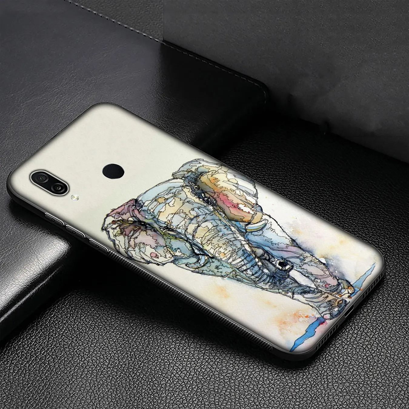 IYICAO Lovely Elephant Soft Silicone Case for Huawei Y9 Y7 Y6 Prime 2019 Honor view 20 8C 8X 8 9 9X 10 Lite 7C 7X 7A Pro Cover | Мобильные