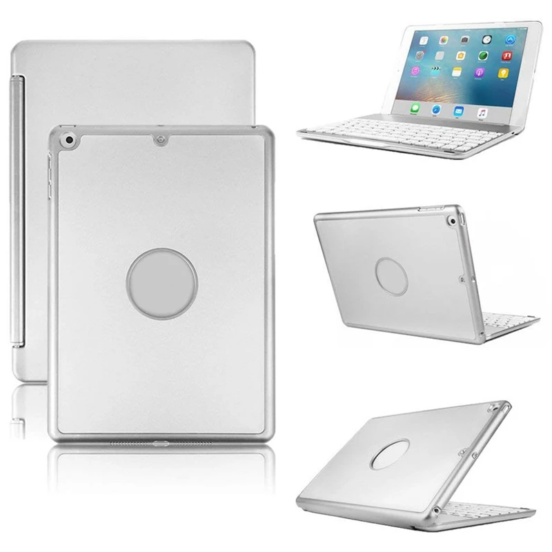 Клавиатура Чехол для iPad 9 7 дюймов 2018/2017 Air жесткий чехол с Цвета задней подсветкой
