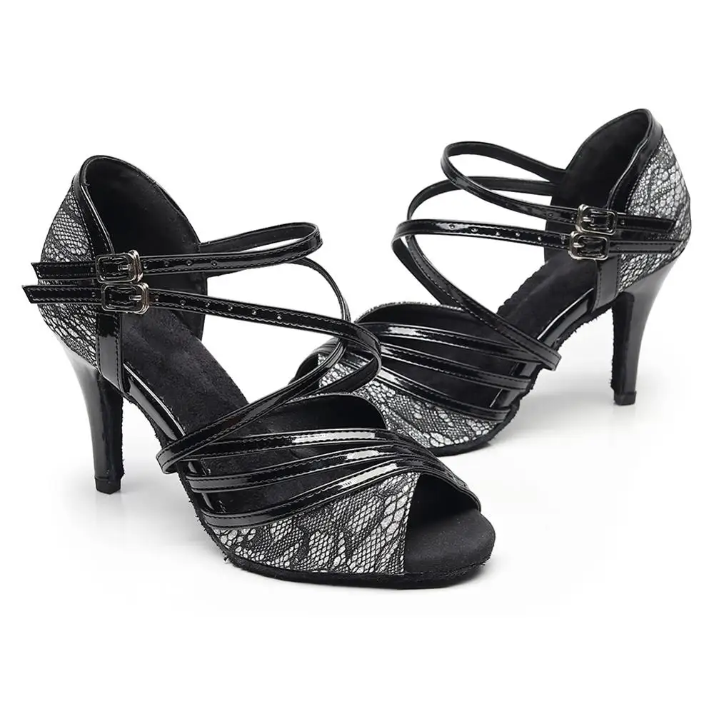 Туфли SWDZM женские для латиноамериканских танцев сандалии с перьевым носком обувь