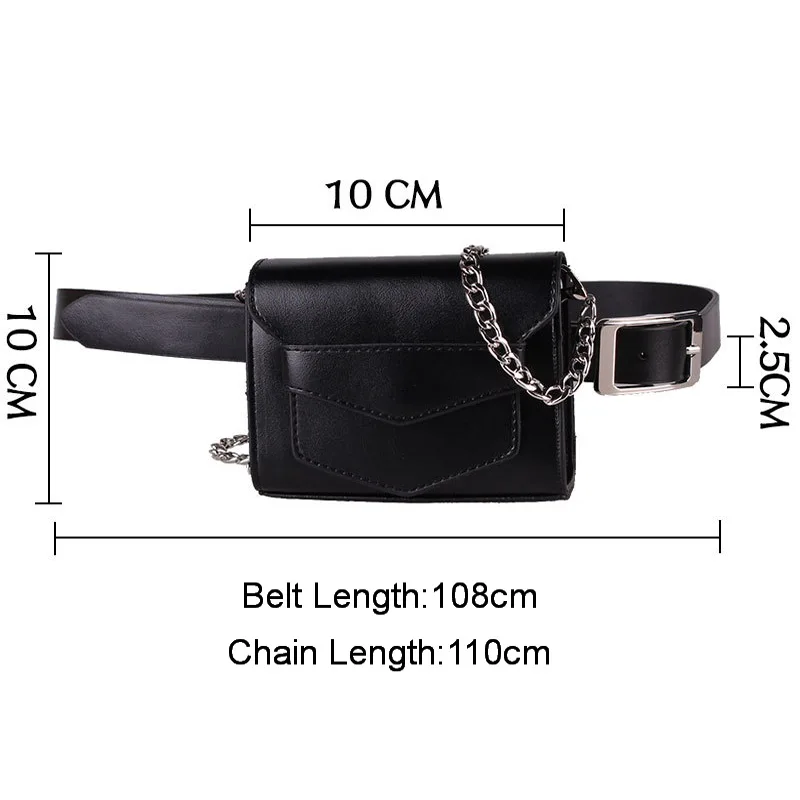 DAEYOTEN новая маленькая поясная сумка с цепочкой Женская высококачественные