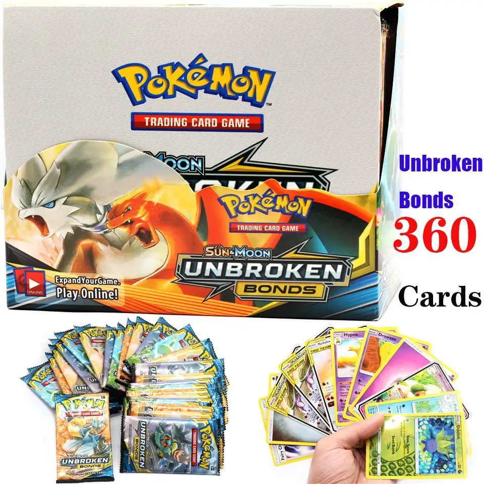 

360Pcs Pokemon TCG: Shining Fates Booster Box Trading Card Game Collection Toys Pokemones GX EX Sword&Shield Sun&Moon