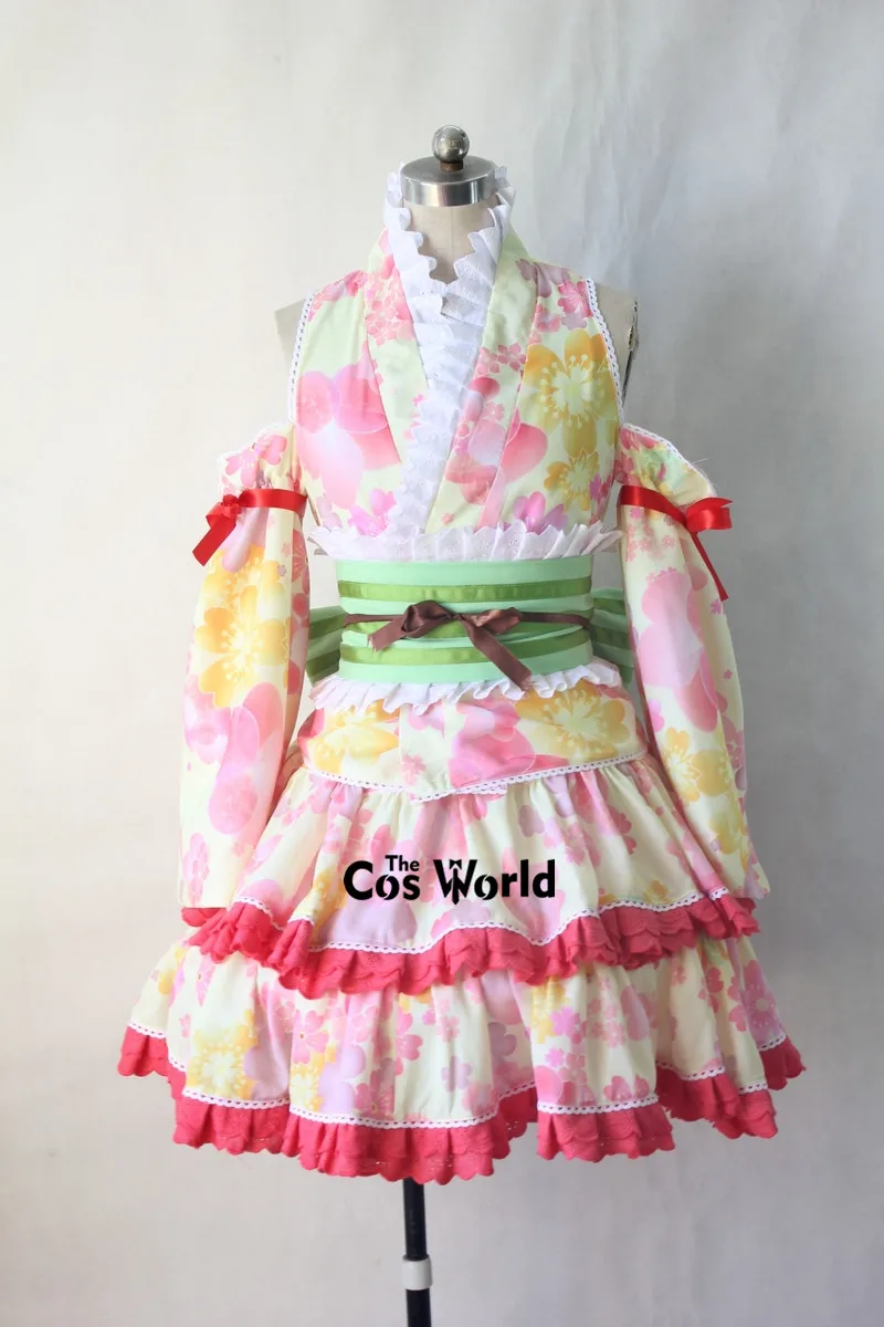 Love Live Koizumi Hanayo September Yukata Kimono Outfit Customize Anime Cosplay Costumes |