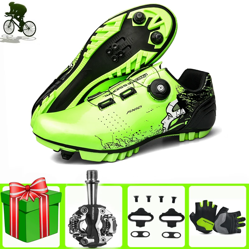 

Sapatilha Ciclismo MTB Cycling Shoes Men Outdoor Sports Self-locking Nonslip Mountain Bike Sneakers Racing Women Bicycle Shoes