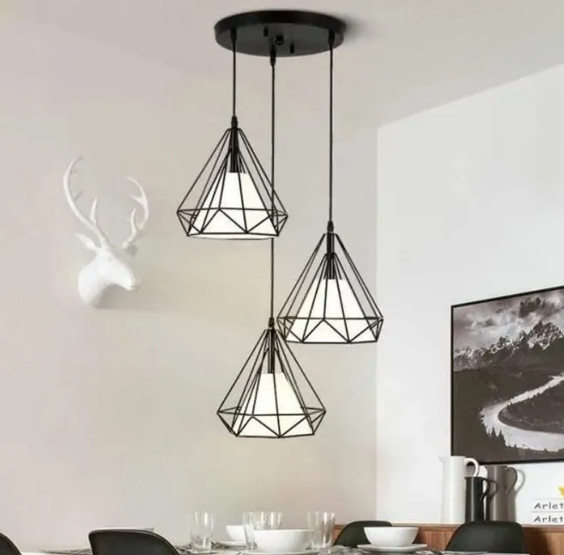 Винтажные подвесные светильники в стиле индастриал Современный Железный