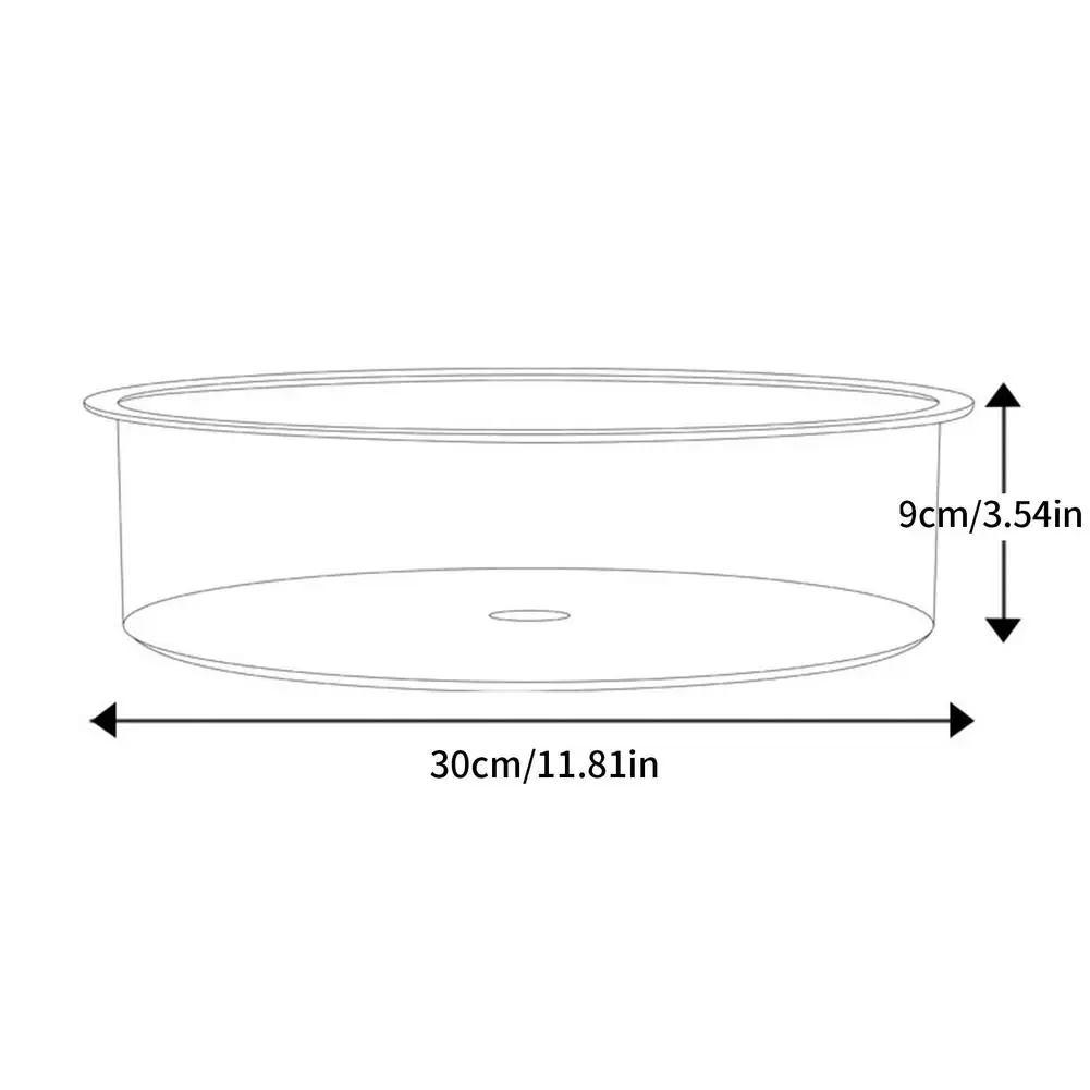 

360-degree Rotate Storage Tray Multifunctional Household Kitchen Refrigerator Fragrance Cosmetic Storage Artifact Universal Tool